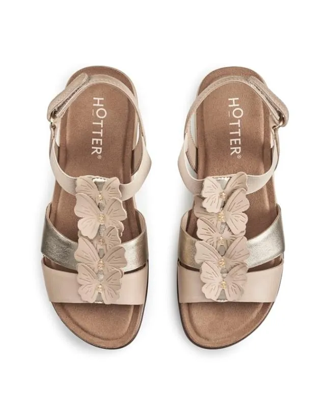 Pamplona Sandals Nude Gold Women Hotter Flat Sandals Pamplona Sandals Nude Gold Women Hotter Flat Sandals