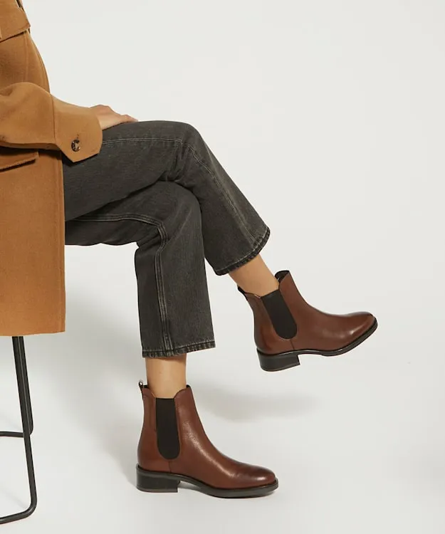 Panoramic Tan BurnishedDetail Leather Chelsea Boots Dune London Brown Women Dune London Ankle Boots Panoramic Tan BurnishedDetail Leather Chelsea Boots Dune London Brown Women Dune London Ankle Boots