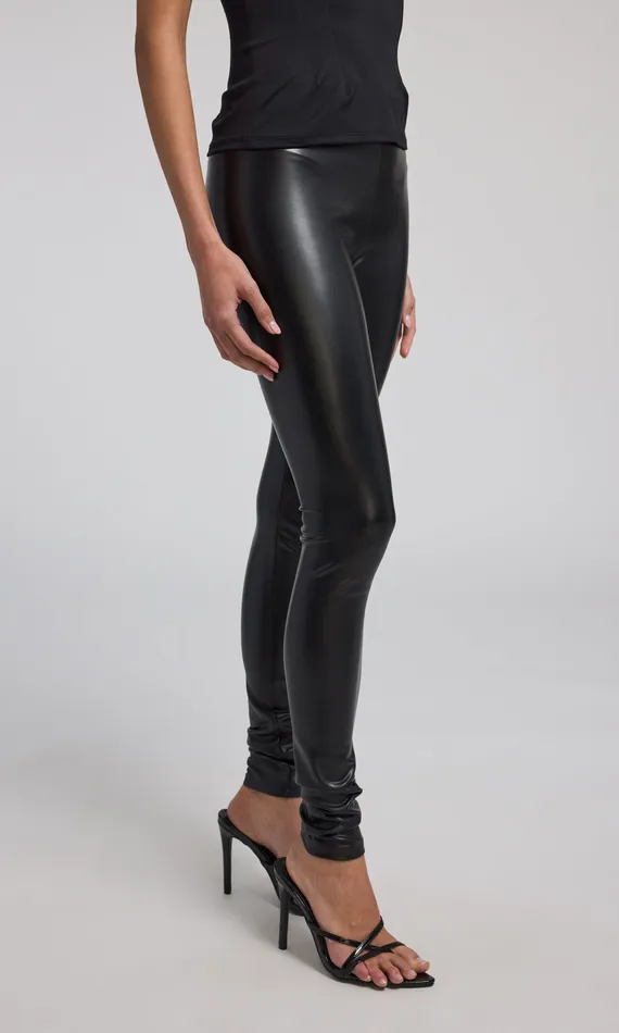 Pants Generation Love Clothing Women Jeffi Vegan Leather Legging Black