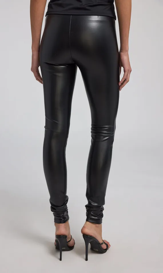 Pants Generation Love Clothing Women Jeffi Vegan Leather Legging Black