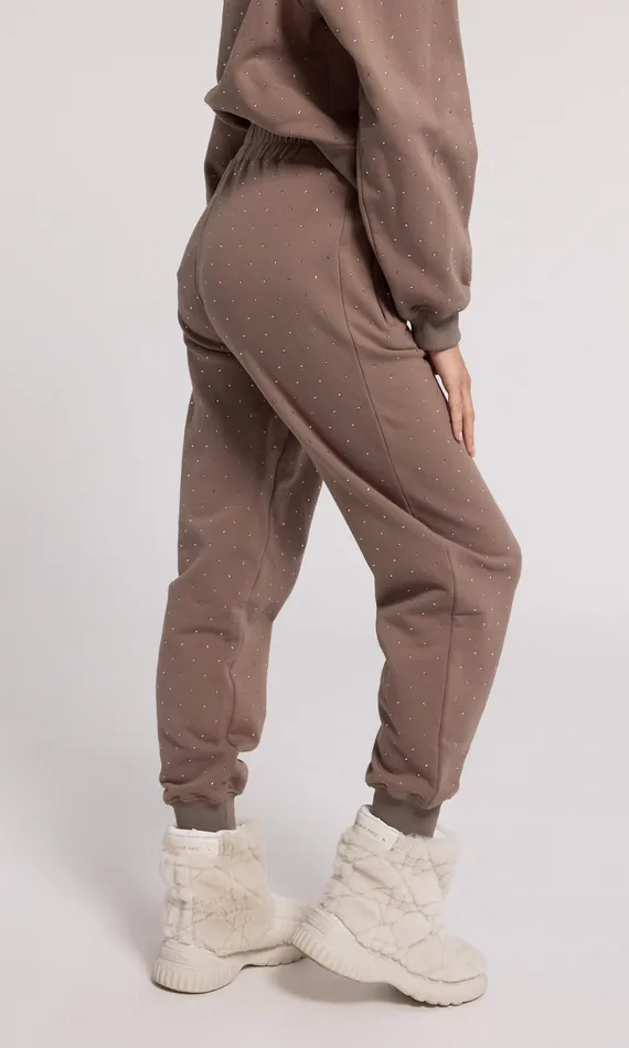 Pants Generation Love Clothing Women Ruel Crystal Sweatpants TruffleTruffle