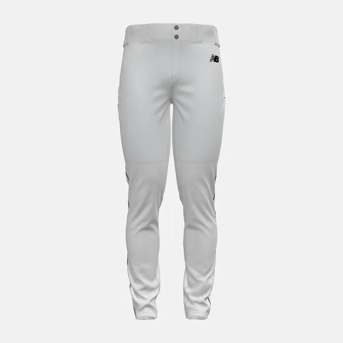 Pants Men Newbalance Adversary 2 Baseball Piped Pant Tapered White With Blue