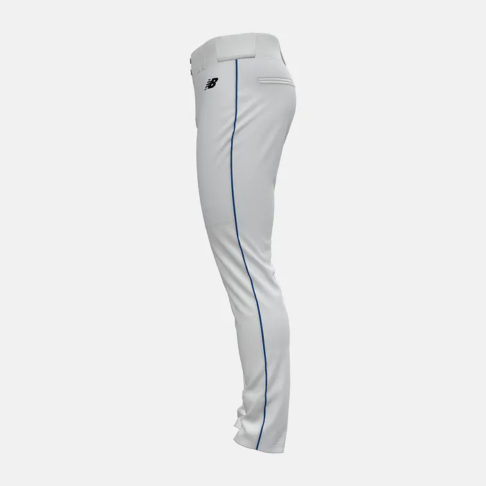 Pants Men Newbalance Adversary 2 Baseball Piped Pant Tapered White With Blue Pants Men Newbalance Adversary 2 Baseball Piped Pant Tapered White With Blue