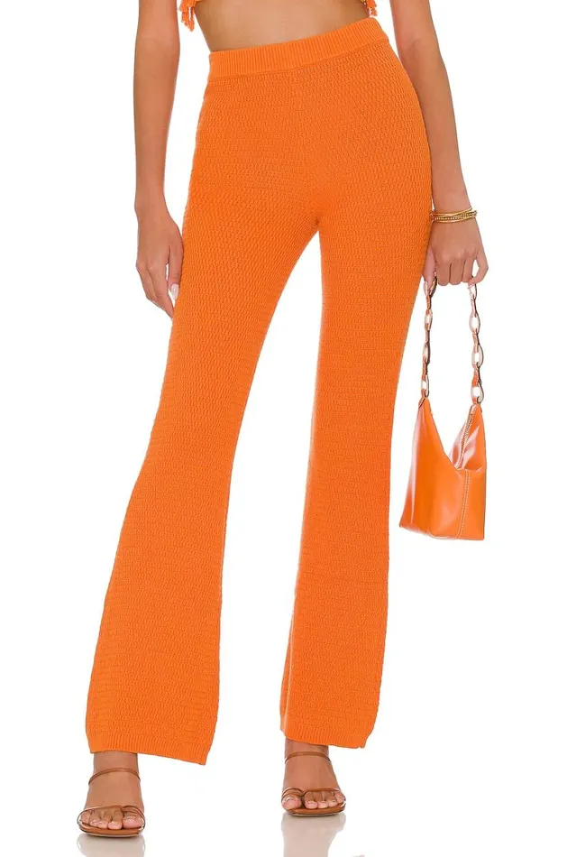 Pants Women Lovers and Friends Devitta Knit Pant Tangerine
