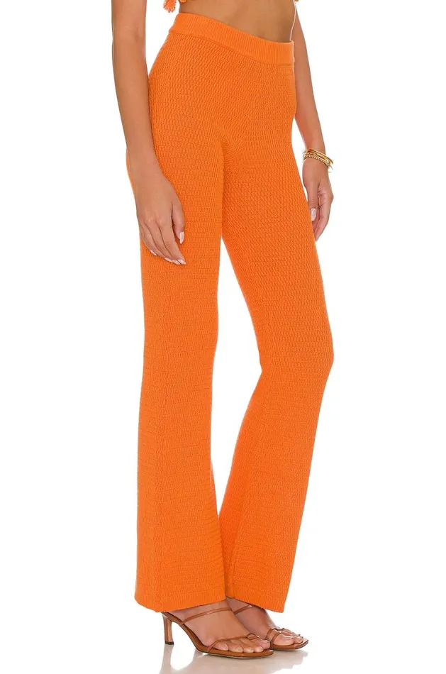 Pants Women Lovers and Friends Devitta Knit Pant Tangerine