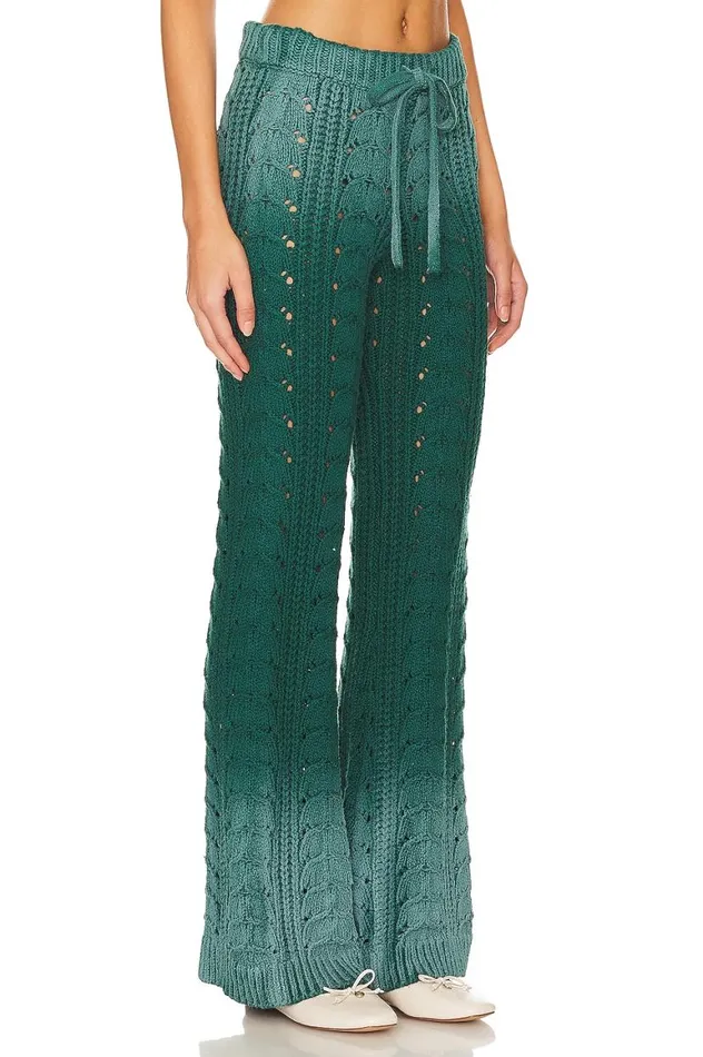 Pants Women Lovers and Friends Jelissa Ombre Knit Pant Green Ombre