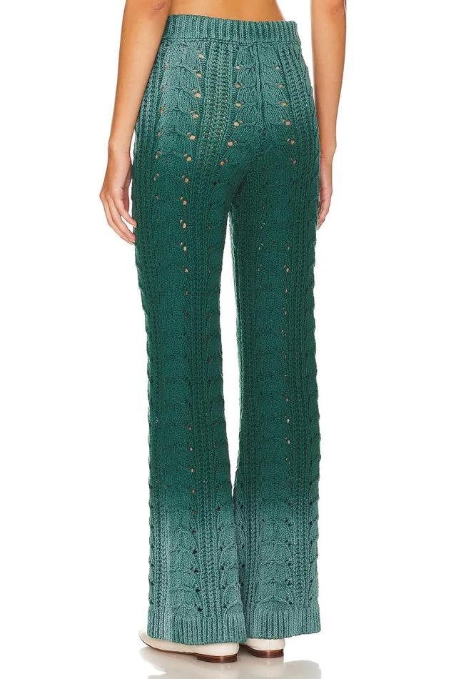 Pants Women Lovers and Friends Jelissa Ombre Knit Pant Green Ombre