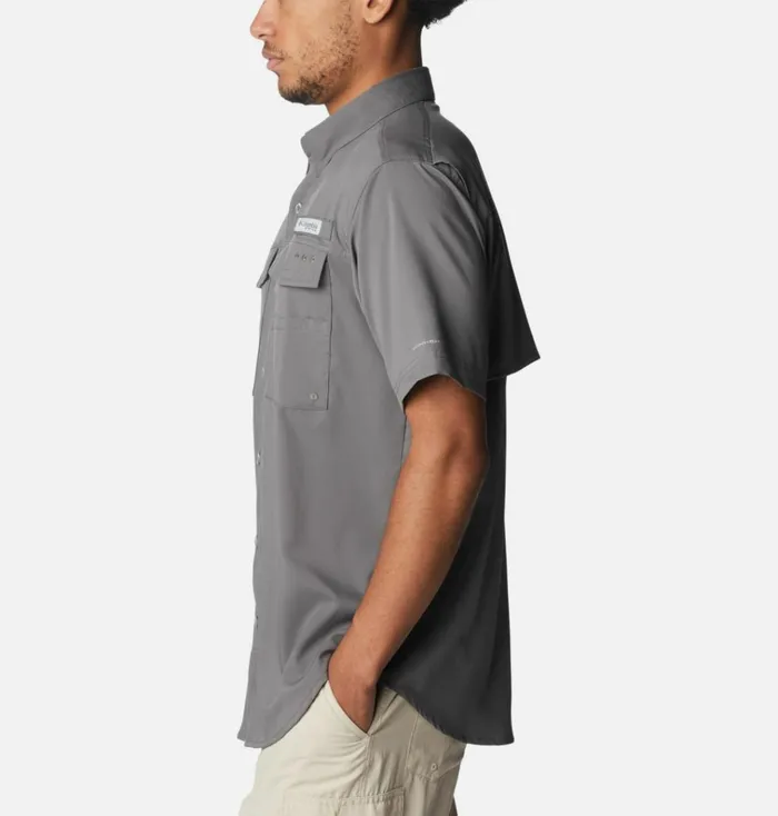 PFG Blood And Guts IV Woven Short Sleeve Shirt 8211 Tall City Grey Mens Columbia Sportswear Short Sleeve PFG Blood And Guts IV Woven Short Sleeve Shirt 8211 Tall City Grey Mens Columbia Sportswear Short Sleeve