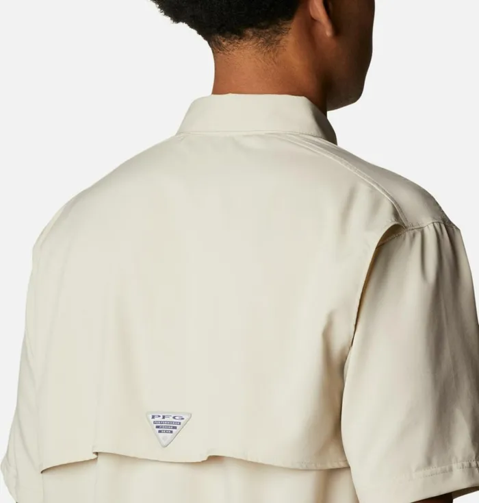 PFG Blood And Guts IV Woven Short Sleeve Shirt Fossil Mens Columbia Sportswear Short Sleeve PFG Blood And Guts IV Woven Short Sleeve Shirt Fossil Mens Columbia Sportswear Short Sleeve
