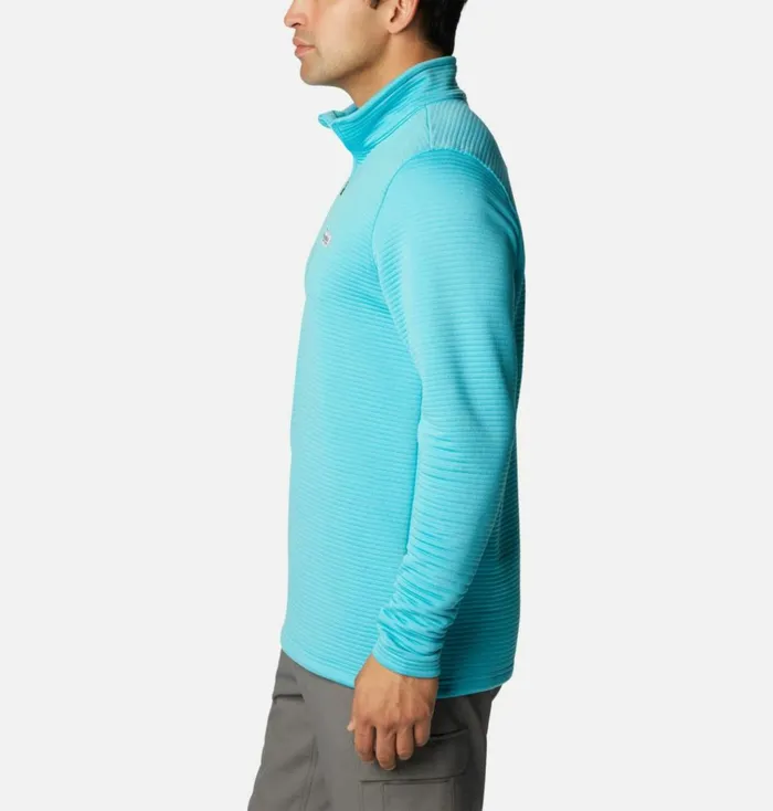 PFG Bonefish Quarter Zip Pullover Opal Blue Mens Columbia Sportswear Pullovers and Tops PFG Bonefish Quarter Zip Pullover Opal Blue Mens Columbia Sportswear Pullovers and Tops