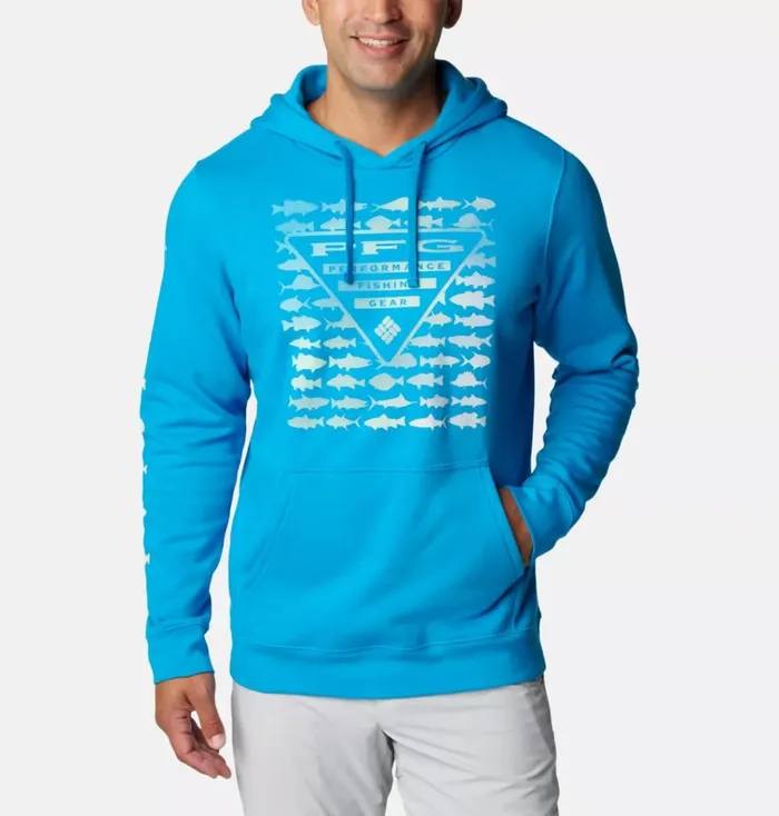 PFG Elements Hoodie Pool Opal Blue Gradient Mens Columbia Sportswear Sweatshirts and Hoodies PFG Elements Hoodie Pool Opal Blue Gradient Mens Columbia Sportswear Sweatshirts and Hoodies