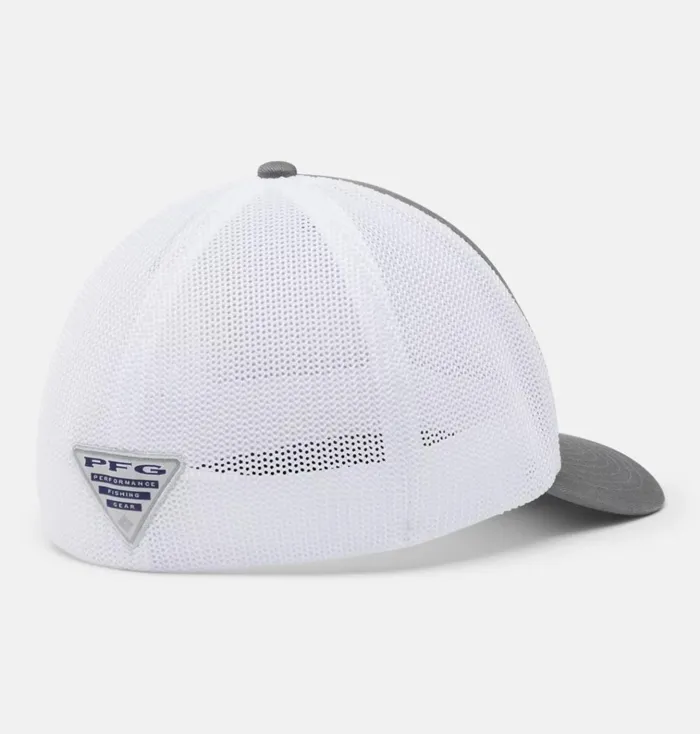 PFG Hooks Mesh Ball Cap 8211 High Crown Titanium Silver MensWomens Columbia Sportswear Hats PFG Hooks Mesh Ball Cap 8211 High Crown Titanium Silver MensWomens Columbia Sportswear Hats