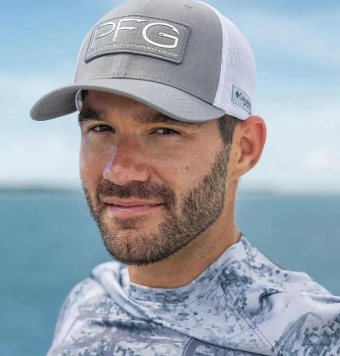 PFG Hooks Mesh Ball Cap 8211 High Crown Titanium Silver MensWomens Columbia Sportswear Hats PFG Hooks Mesh Ball Cap 8211 High Crown Titanium Silver MensWomens Columbia Sportswear Hats