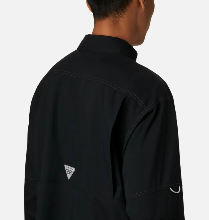 PFG Low Drag Offshore Long Sleeve Shirt Black Mens Columbia Sportswear Long Sleeve PFG Low Drag Offshore Long Sleeve Shirt Black Mens Columbia Sportswear Long Sleeve