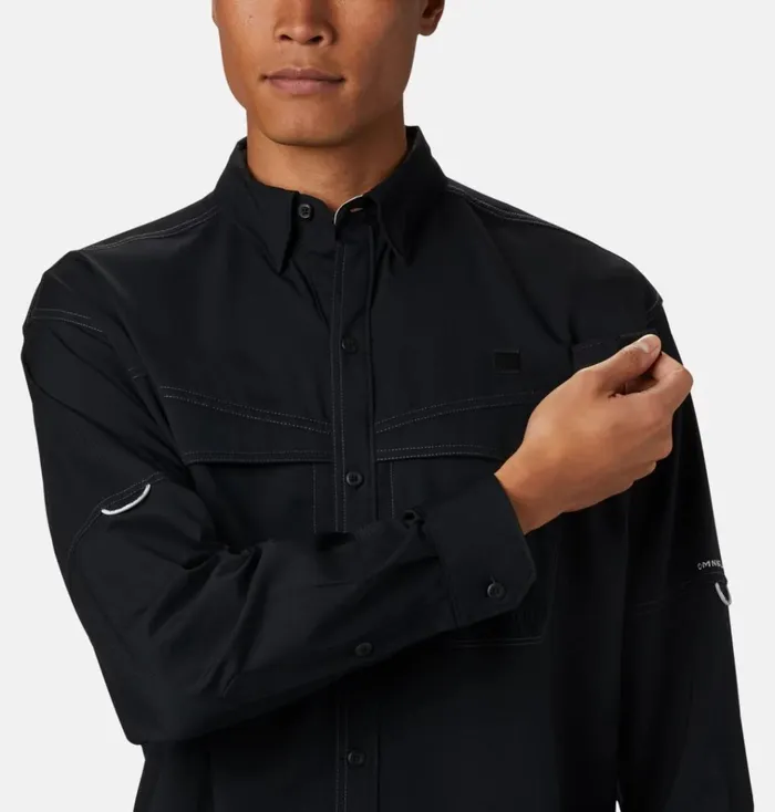 PFG Low Drag Offshore Long Sleeve Shirt Black Mens Columbia Sportswear Long Sleeve PFG Low Drag Offshore Long Sleeve Shirt Black Mens Columbia Sportswear Long Sleeve