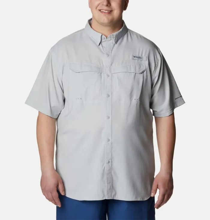 PFG Low Drag Offshore Short Sleeve Shirt 8211 Big Cool Grey Mens Columbia Sportswear Short Sleeve PFG Low Drag Offshore Short Sleeve Shirt 8211 Big Cool Grey Mens Columbia Sportswear Short Sleeve