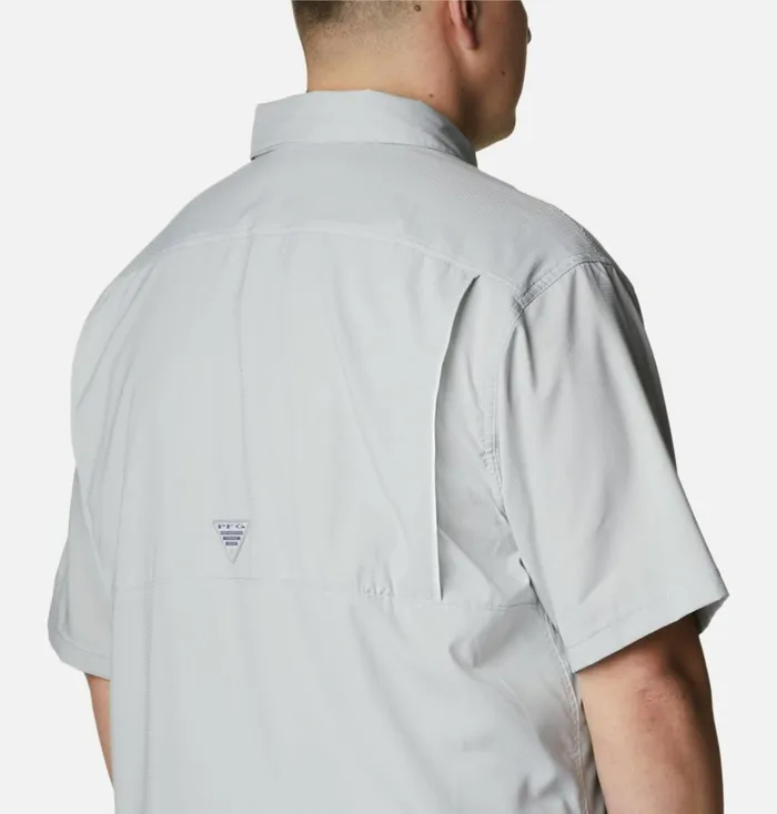 PFG Low Drag Offshore Short Sleeve Shirt 8211 Big Cool Grey Mens Columbia Sportswear Short Sleeve PFG Low Drag Offshore Short Sleeve Shirt 8211 Big Cool Grey Mens Columbia Sportswear Short Sleeve