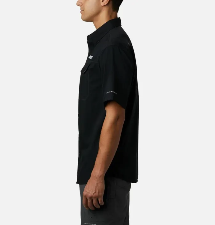 PFG Low Drag Offshore Short Sleeve Shirt 8211 Tall Black Mens Columbia Sportswear Short Sleeve PFG Low Drag Offshore Short Sleeve Shirt 8211 Tall Black Mens Columbia Sportswear Short Sleeve