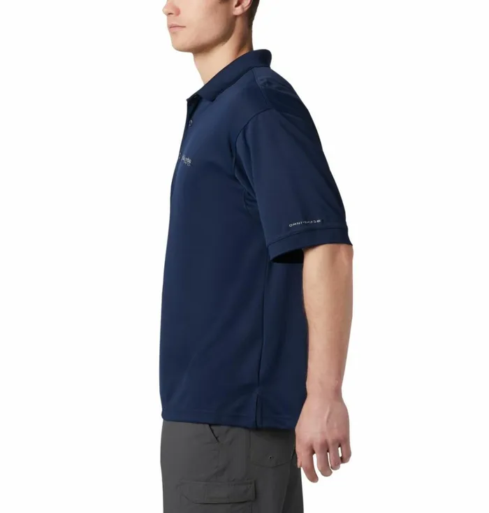 PFG Perfect Cast Polo Collegiate Navy Mens Columbia Sportswear Short Sleeve