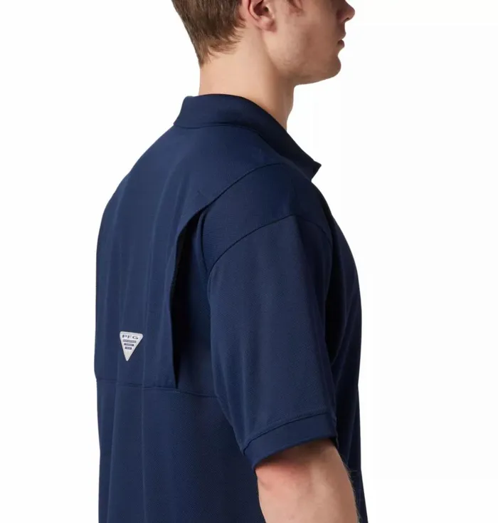 PFG Perfect Cast Polo Collegiate Navy Mens Columbia Sportswear Short Sleeve