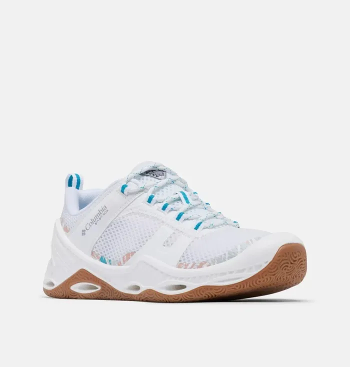 PFG Pro Sport Shoe White Ocean Teal Womens Columbia Sportswear Water and Boat PFG Pro Sport Shoe White Ocean Teal Womens Columbia Sportswear Water and Boat
