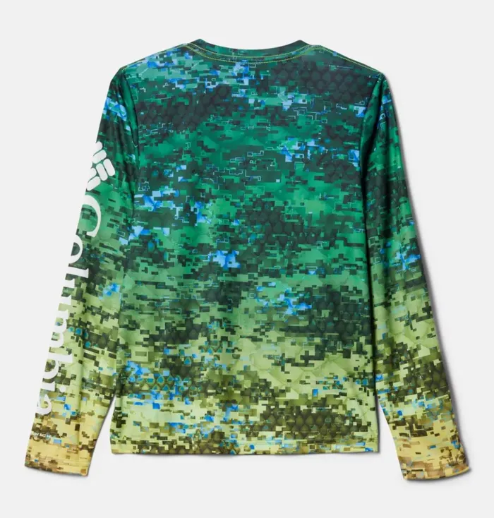PFG Super Terminal Tackle Long Sleeve Shirt Dorado Digi Camo Fade Kids Columbia Sportswear Tops PFG Super Terminal Tackle Long Sleeve Shirt Dorado Digi Camo Fade Kids Columbia Sportswear Tops