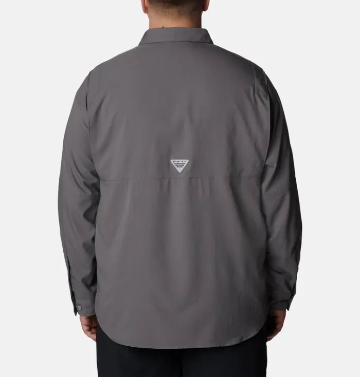 PFG Tamiami II Long Sleeve Shirt 8211 Big City Grey Mens Columbia Sportswear Long Sleeve PFG Tamiami II Long Sleeve Shirt 8211 Big City Grey Mens Columbia Sportswear Long Sleeve