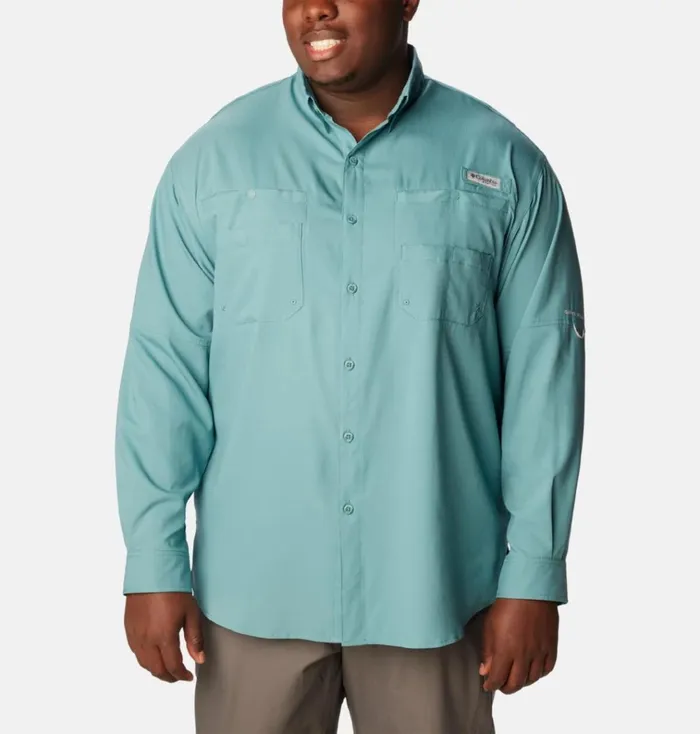PFG Tamiami II Long Sleeve Shirt 8211 Big Tranquil Teal Mens Columbia Sportswear Long Sleeve PFG Tamiami II Long Sleeve Shirt 8211 Big Tranquil Teal Mens Columbia Sportswear Long Sleeve