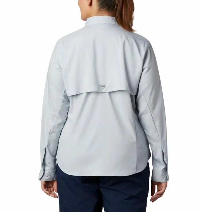 PFG Tamiami II Long Sleeve Shirt 8211 Plus Size Cirrus Grey Womens Columbia Sportswear Long Sleeve PFG Tamiami II Long Sleeve Shirt 8211 Plus Size Cirrus Grey Womens Columbia Sportswear Long Sleeve