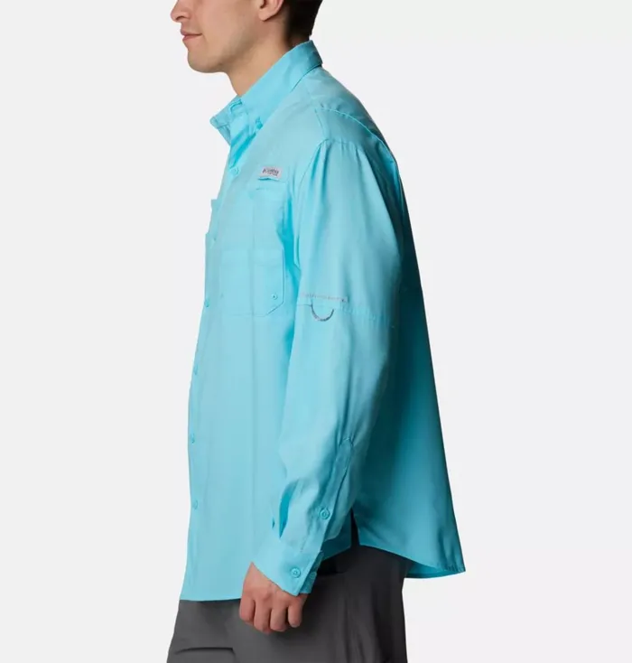 PFG Tamiami II Long Sleeve Shirt 8211 Tall Opal Blue Mens Columbia Sportswear Long Sleeve PFG Tamiami II Long Sleeve Shirt 8211 Tall Opal Blue Mens Columbia Sportswear Long Sleeve