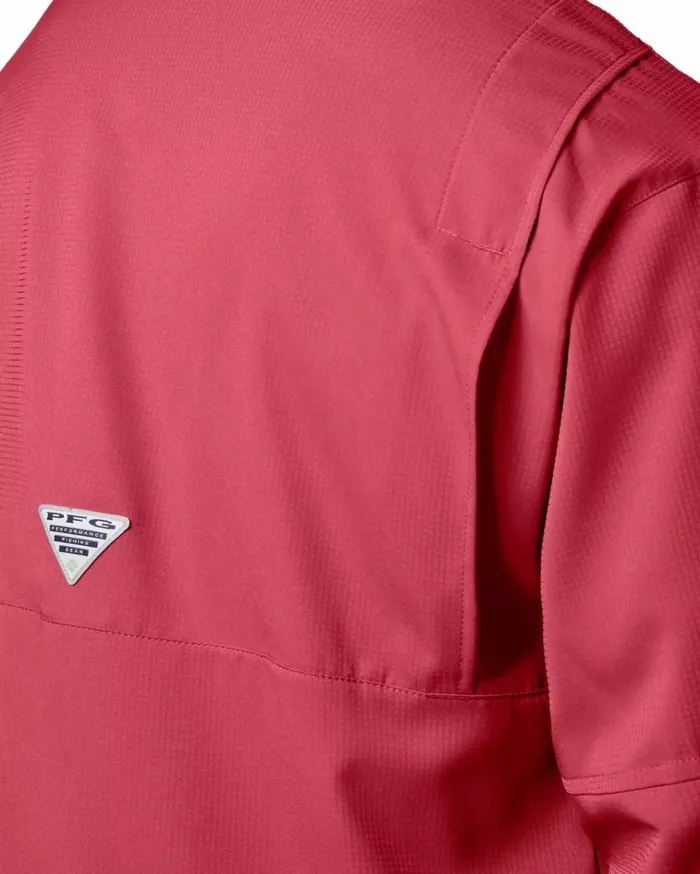 PFG Tamiami II Long Sleeve Shirt Sunset Red Mens Columbia Sportswear Long Sleeve PFG Tamiami II Long Sleeve Shirt Sunset Red Mens Columbia Sportswear Long Sleeve