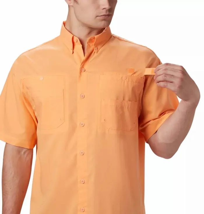 PFG Tamiami II Short Sleeve Shirt Bright Nectar Mens Columbia Sportswear Short Sleeve PFG Tamiami II Short Sleeve Shirt Bright Nectar Mens Columbia Sportswear Short Sleeve