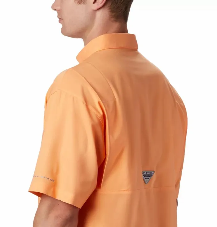 PFG Tamiami II Short Sleeve Shirt Bright Nectar Mens Columbia Sportswear Short Sleeve PFG Tamiami II Short Sleeve Shirt Bright Nectar Mens Columbia Sportswear Short Sleeve