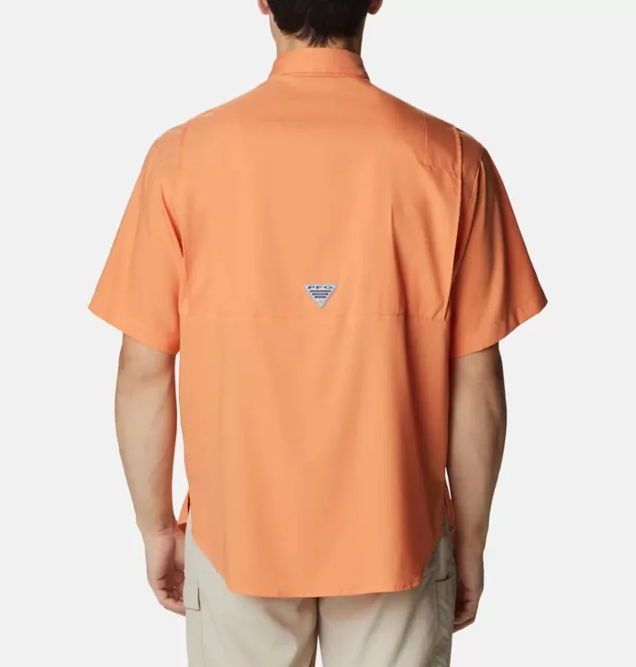 PFG Tamiami II Short Sleeve Shirt Orange Reef Mens Columbia Sportswear Short Sleeve PFG Tamiami II Short Sleeve Shirt Orange Reef Mens Columbia Sportswear Short Sleeve