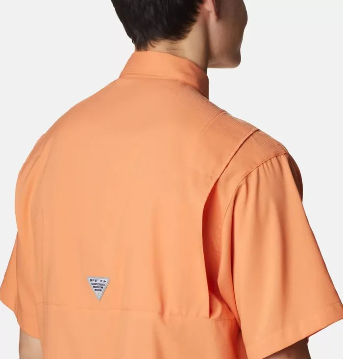 PFG Tamiami II Short Sleeve Shirt Orange Reef Mens Columbia Sportswear Short Sleeve PFG Tamiami II Short Sleeve Shirt Orange Reef Mens Columbia Sportswear Short Sleeve