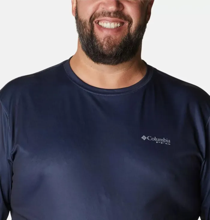 PFG Terminal Tackle Fish Flag Long Sleeve Shirt 8211 Big Collegiate Navy Red Spark Mens Columbia Sportswear Long Sleeve PFG Terminal Tackle Fish Flag Long Sleeve Shirt 8211 Big Collegiate Navy Red Spark Mens Columbia Sportswear Long Sleeve