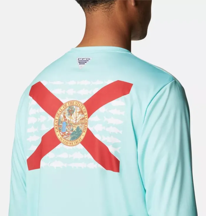 PFG Terminal Tackle Fish Flag Long Sleeve Shirt 8211 Tall Gulf Stream Florida Fish Mens Columbia Sportswear Long Sleeve PFG Terminal Tackle Fish Flag Long Sleeve Shirt 8211 Tall Gulf Stream Florida Fish Mens Columbia Sportswear Long Sleeve