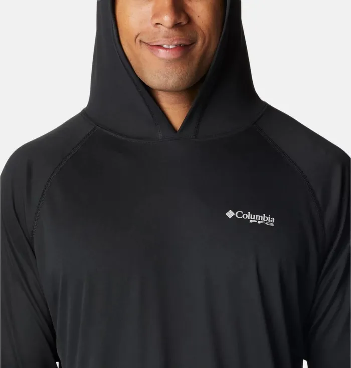 PFG Terminal Tackle Hoodie 8211 Tall Black Cool Grey Logo Mens Columbia Sportswear Long Sleeve PFG Terminal Tackle Hoodie 8211 Tall Black Cool Grey Logo Mens Columbia Sportswear Long Sleeve