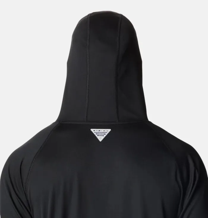 PFG Terminal Tackle Hoodie 8211 Tall Black Cool Grey Logo Mens Columbia Sportswear Long Sleeve PFG Terminal Tackle Hoodie 8211 Tall Black Cool Grey Logo Mens Columbia Sportswear Long Sleeve
