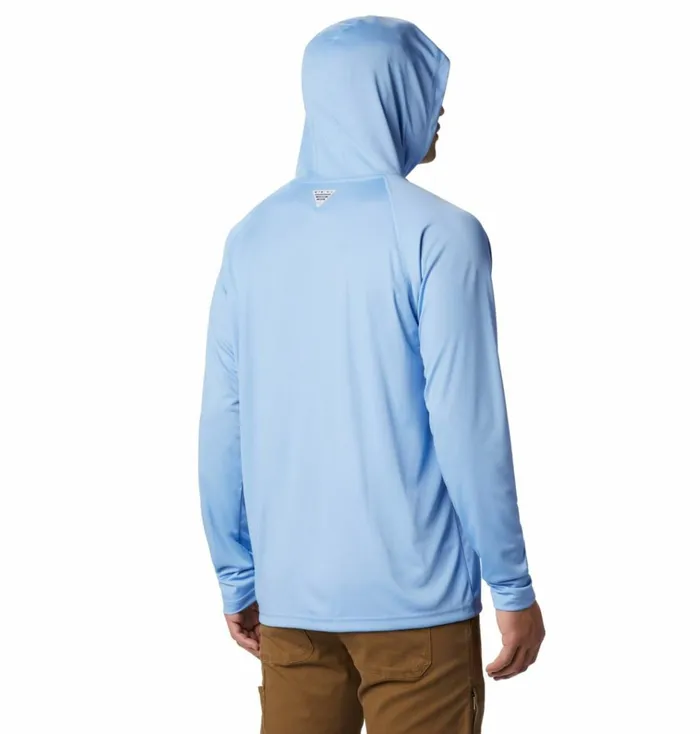 PFG Terminal Tackle Hoodie White Cap White Logo Mens Columbia Sportswear Long Sleeve PFG Terminal Tackle Hoodie White Cap White Logo Mens Columbia Sportswear Long Sleeve