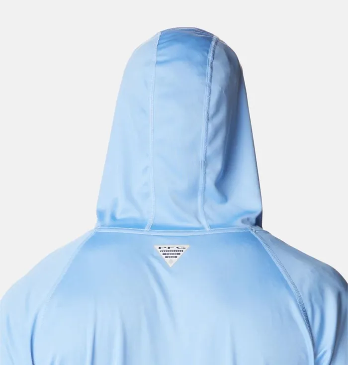 PFG Terminal Tackle Hoodie White Cap White Logo Mens Columbia Sportswear Long Sleeve PFG Terminal Tackle Hoodie White Cap White Logo Mens Columbia Sportswear Long Sleeve