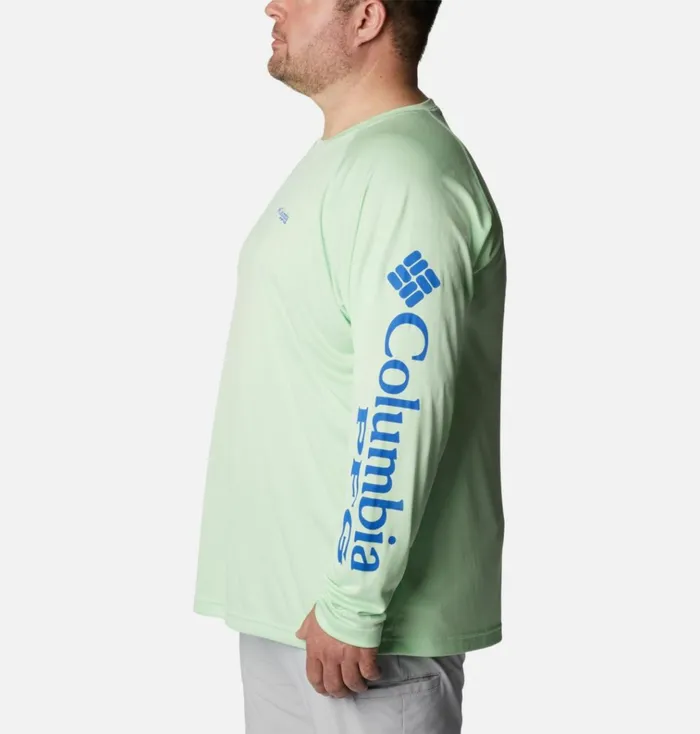 PFG Terminal Tackle Long Sleeve Shirt 8211 Big Key West Vivid Blue Logo Mens Columbia Sportswear Long Sleeve PFG Terminal Tackle Long Sleeve Shirt 8211 Big Key West Vivid Blue Logo Mens Columbia Sportswear Long Sleeve