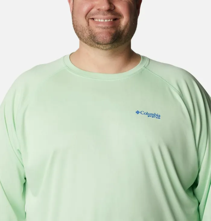 PFG Terminal Tackle Long Sleeve Shirt 8211 Big Key West Vivid Blue Logo Mens Columbia Sportswear Long Sleeve PFG Terminal Tackle Long Sleeve Shirt 8211 Big Key West Vivid Blue Logo Mens Columbia Sportswear Long Sleeve