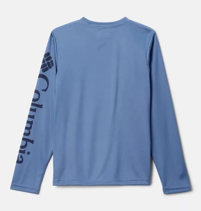 PFG Terminal Tackle Long Sleeve Tee Bluestone Collegiate Navy Kids Columbia Sportswear Tops PFG Terminal Tackle Long Sleeve Tee Bluestone Collegiate Navy Kids Columbia Sportswear Tops