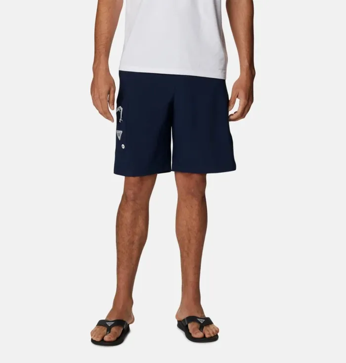 PFG Terminal Tackle Shorts Collegiate Navy White Mens Columbia Sportswear Shorts