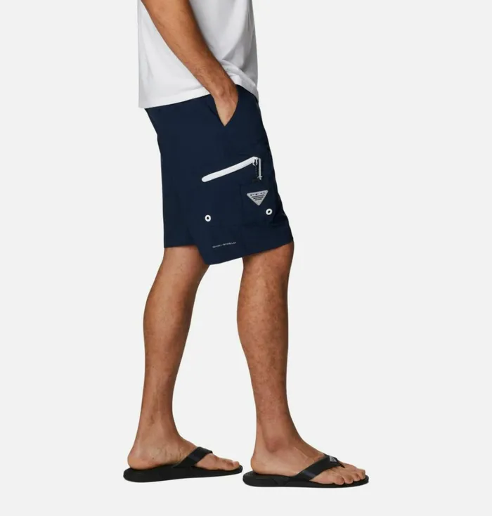 PFG Terminal Tackle Shorts Collegiate Navy White Mens Columbia Sportswear Shorts PFG Terminal Tackle Shorts Collegiate Navy White Mens Columbia Sportswear Shorts
