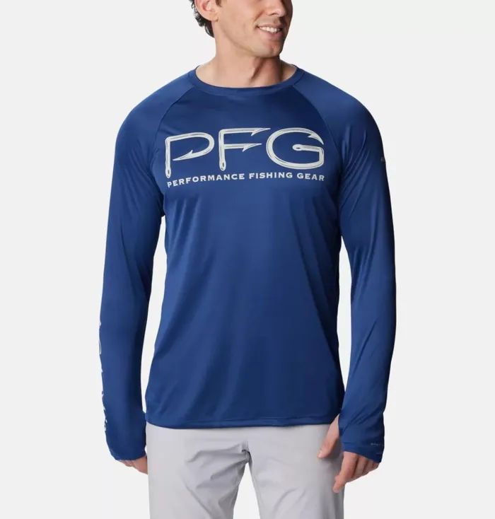PFG Terminal Tackle Vent Long Sleeve Shirt Carbon Cool Grey Mens Columbia Sportswear Long Sleeve PFG Terminal Tackle Vent Long Sleeve Shirt Carbon Cool Grey Mens Columbia Sportswear Long Sleeve