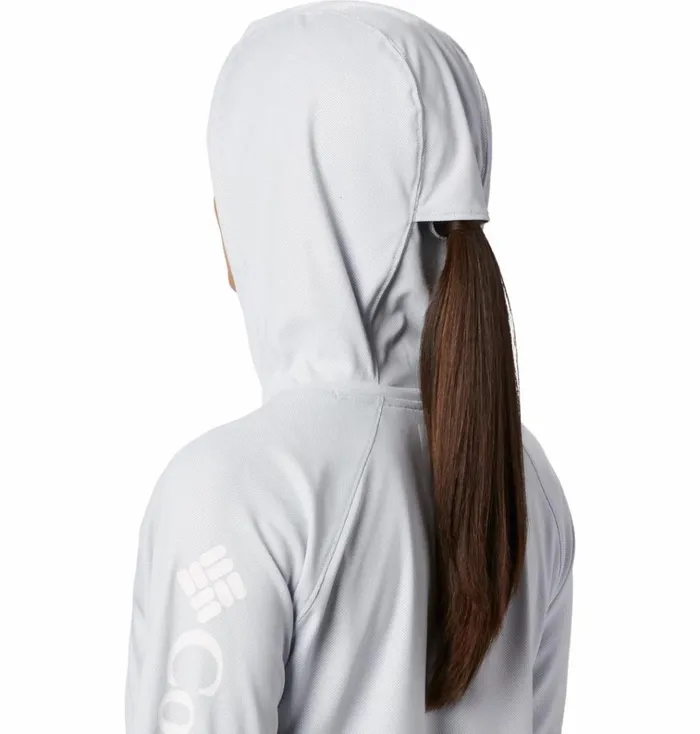 PFG Tidal Deflector Hoodie Cirrus Grey Womens Columbia Sportswear Long Sleeve PFG Tidal Deflector Hoodie Cirrus Grey Womens Columbia Sportswear Long Sleeve