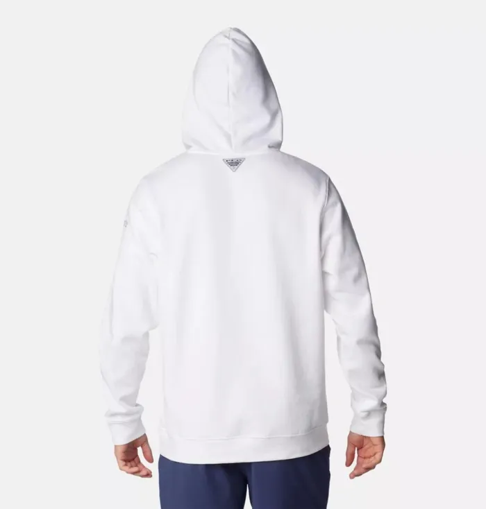 PFG Triangle II Hoodie 8211 Tall White Bluestone Mens Columbia Sportswear Sweatshirts and Hoodies PFG Triangle II Hoodie 8211 Tall White Bluestone Mens Columbia Sportswear Sweatshirts and Hoodies