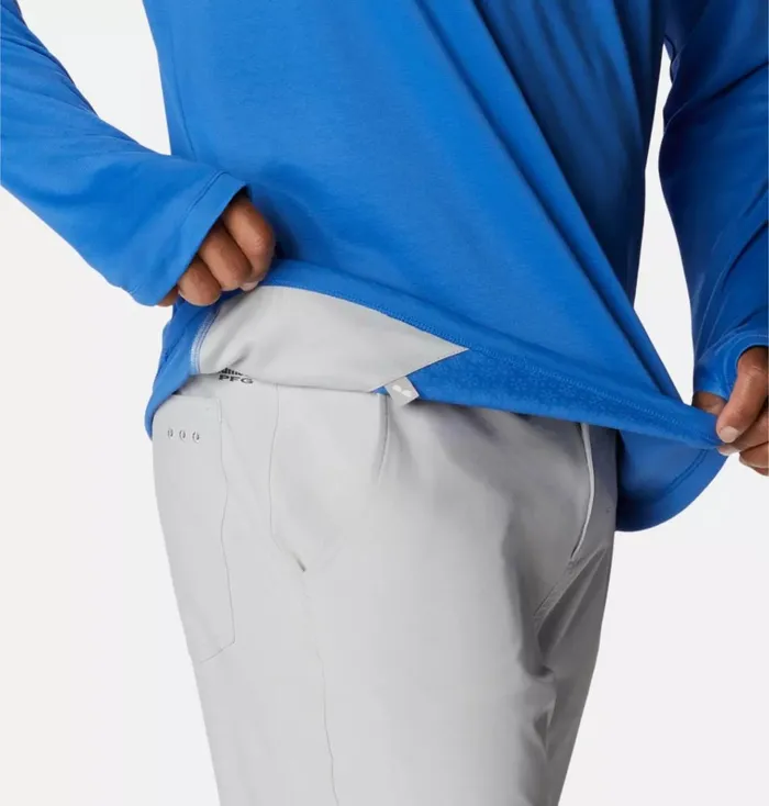 PFG Zero Rules Ice Long Sleeve Shirt Vivid Blue Mens Columbia Sportswear Long Sleeve PFG Zero Rules Ice Long Sleeve Shirt Vivid Blue Mens Columbia Sportswear Long Sleeve
